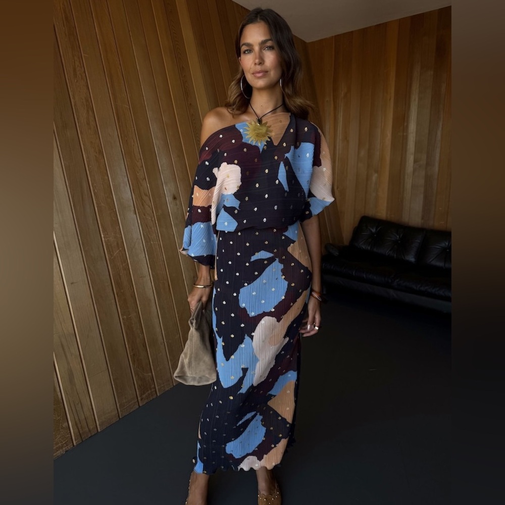 Never Fully Dressed Multi-Color Abstract Print Maxi Dress - Picture 2 of 12